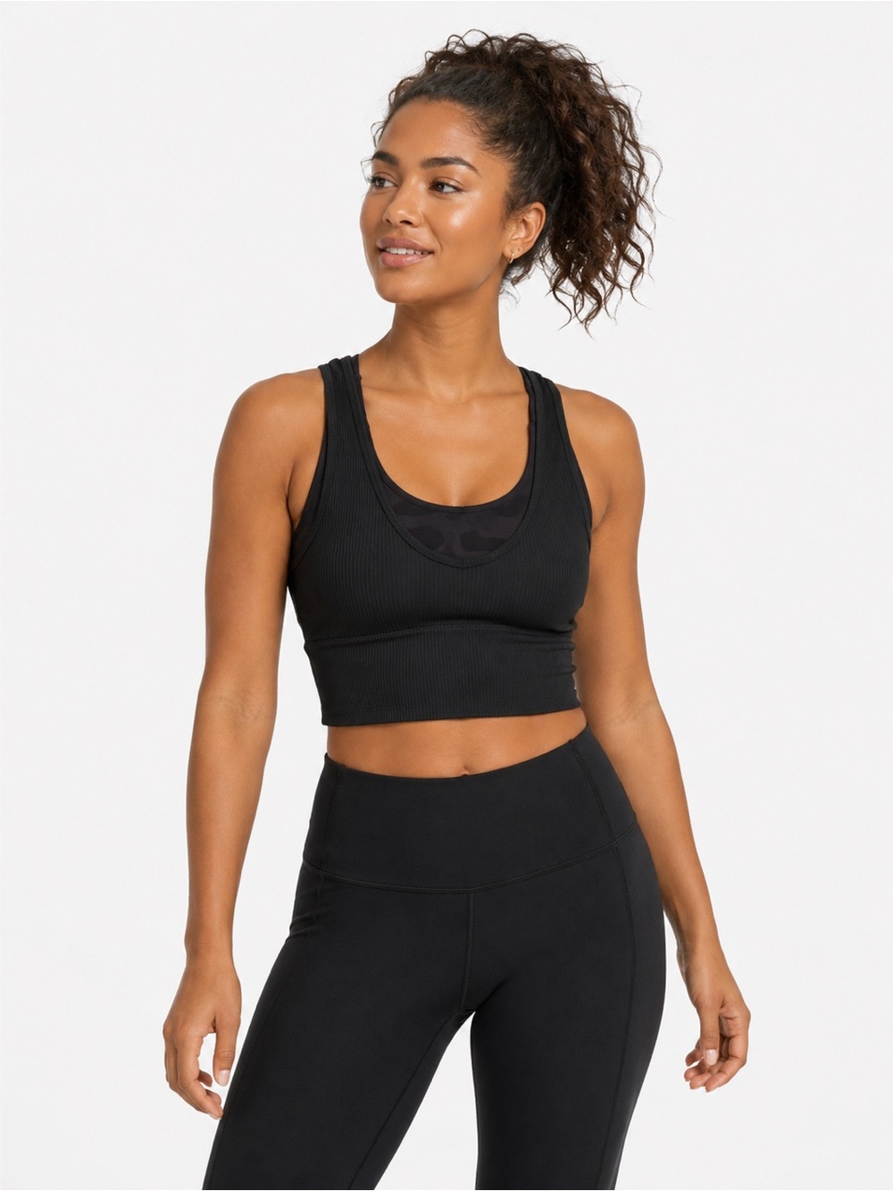 Lululemon Power Pivot Tank *Rib Black